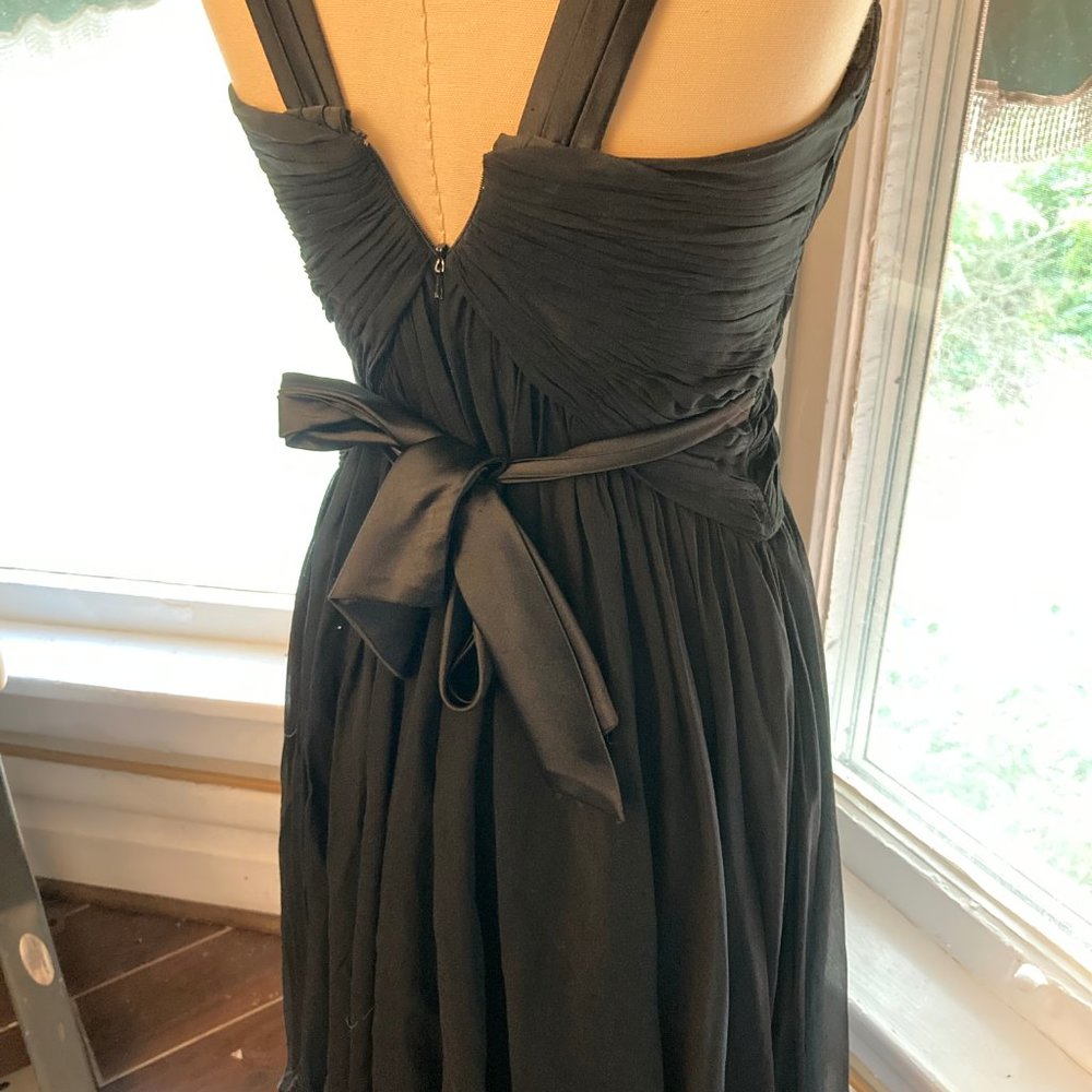 Gorgeous Shelf Bust Vintage Style Silk Dress - Picture 3 of 6
